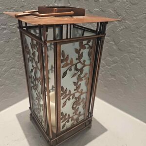 Copper Decorative Lantern Candle Holder Votive Holder 9"